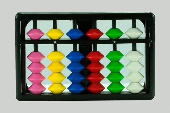 Kids Abacus - 6 rods Model 106
